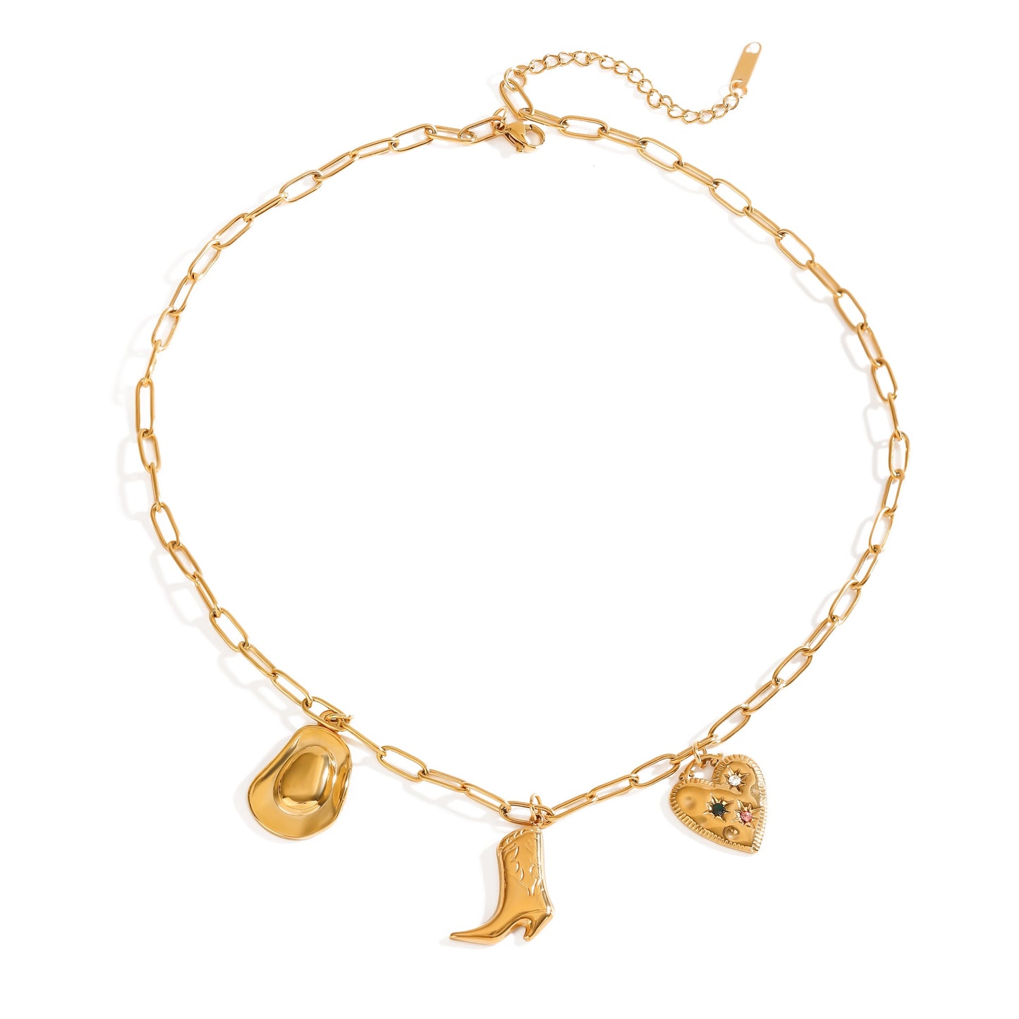 Boots and Hat Necklace