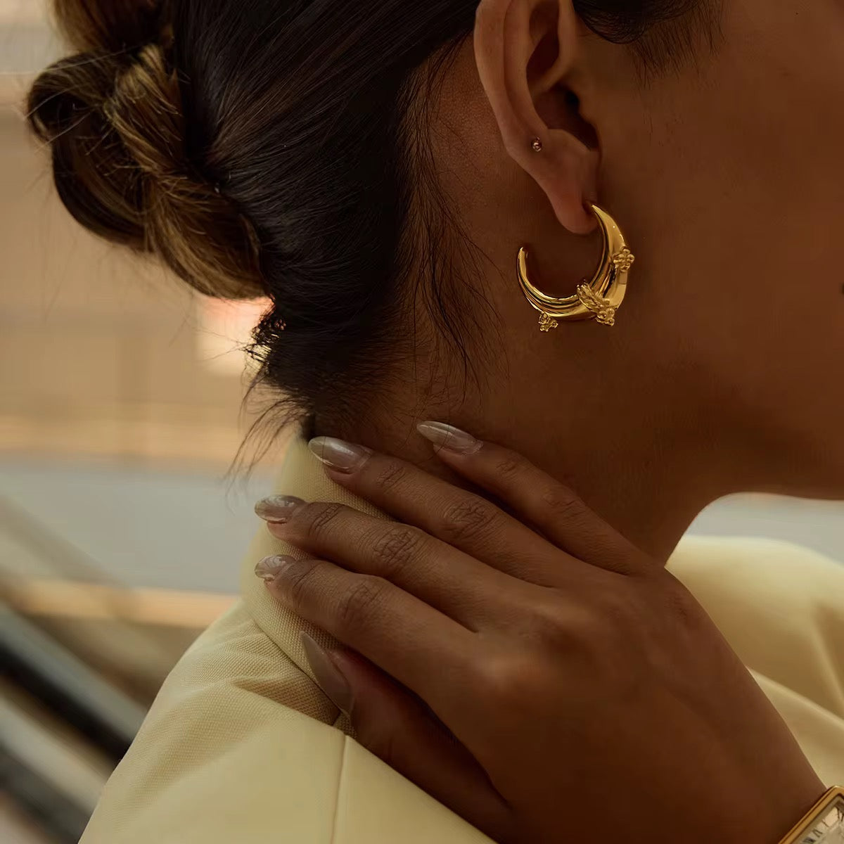 Hollow Boho Hoops