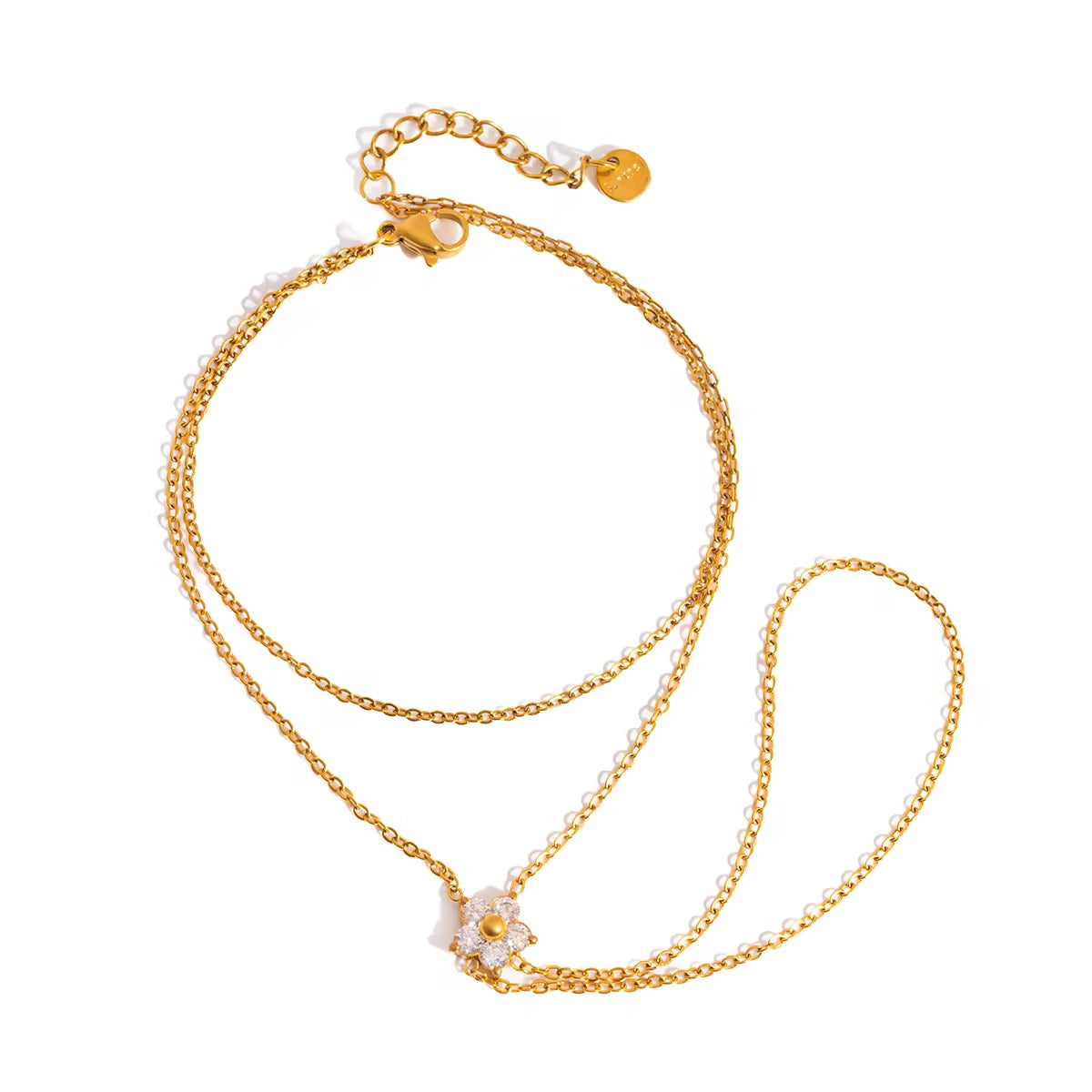 Flower zirconia bracelet