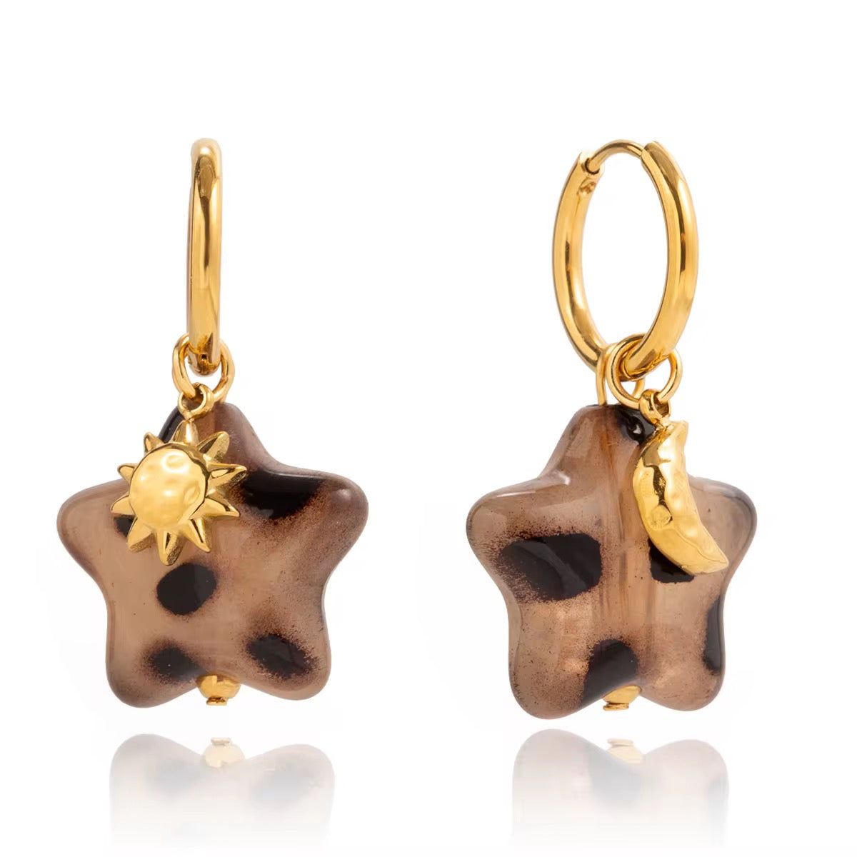 Leopard Star hoops