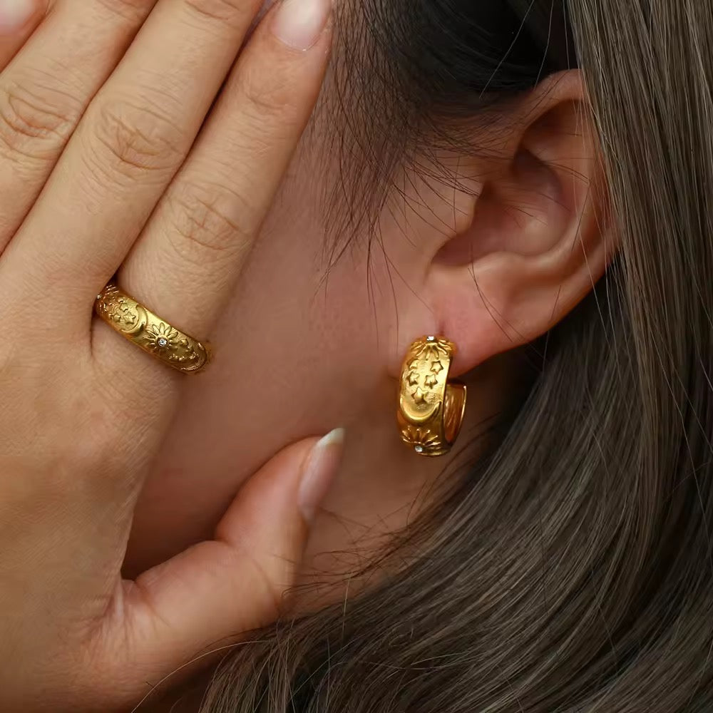 Sun moon hoops
