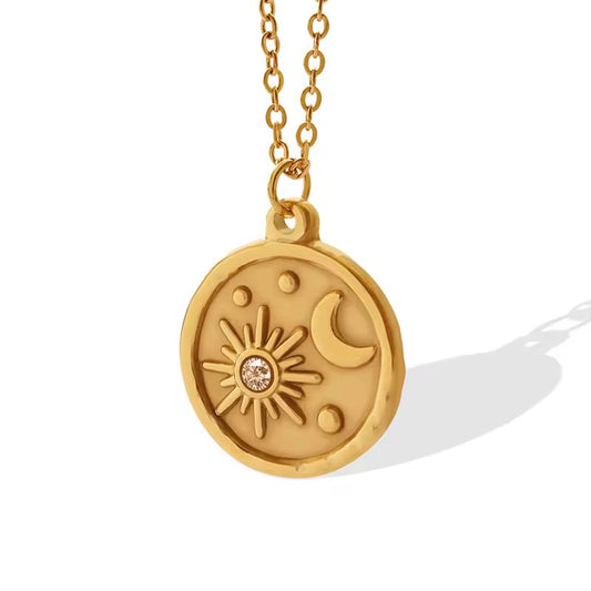 Sun Moon stone Necklace