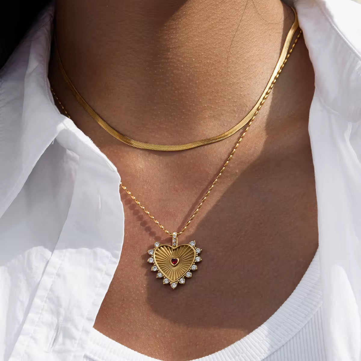 Vintage Heart Necklace