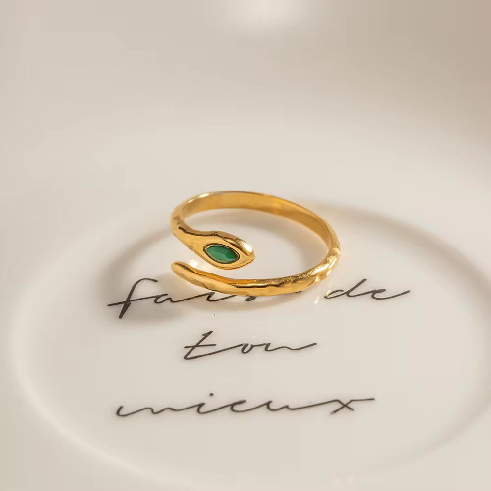 Serpent Minimalist Ring