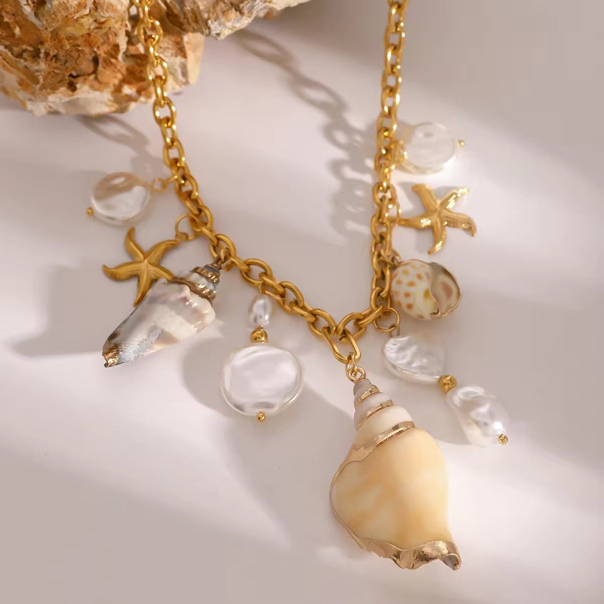 Chunky Sea Shell Necklace