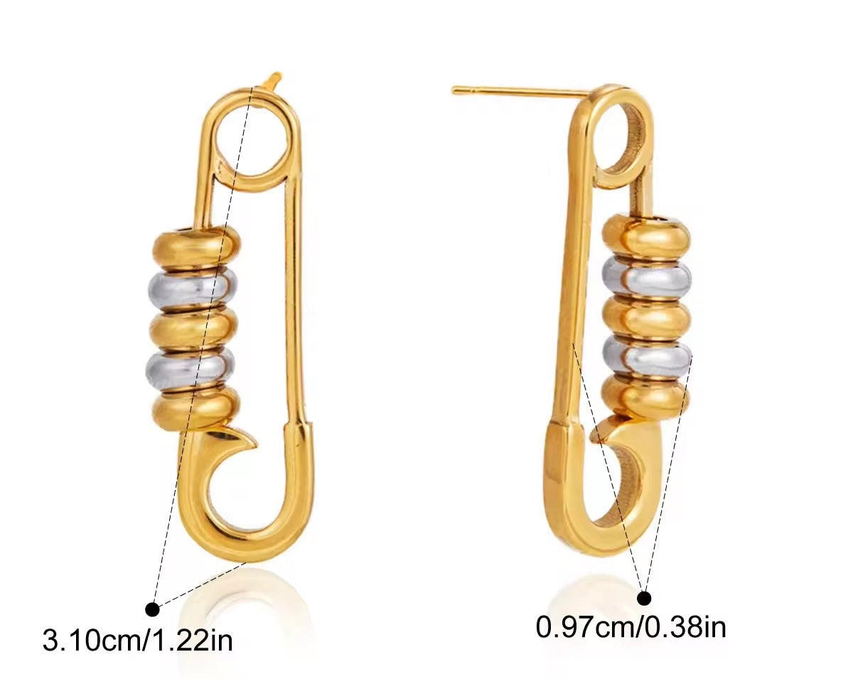 Safety Pin Earrings