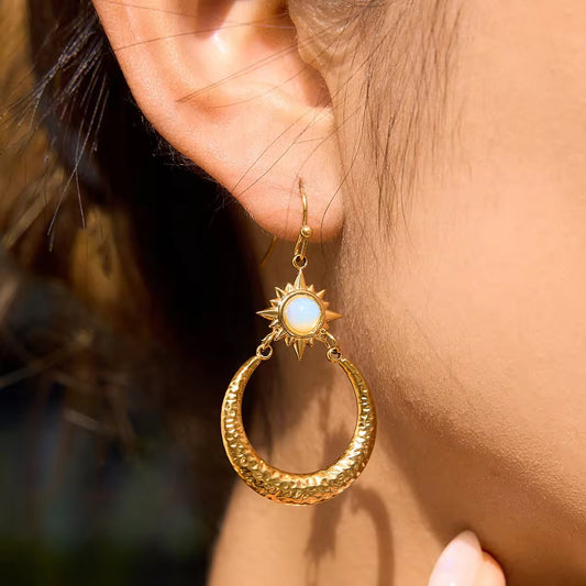 Boho Moon Earrings