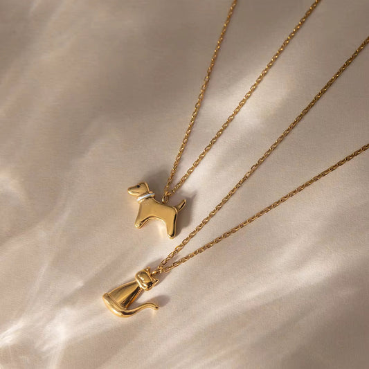 Tiny Cat Dog Necklace