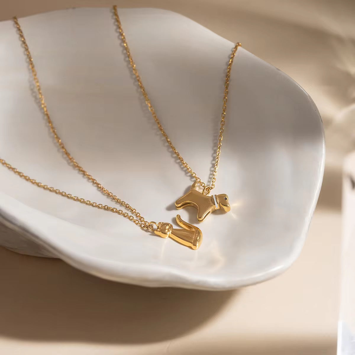 Tiny Cat Dog Necklace
