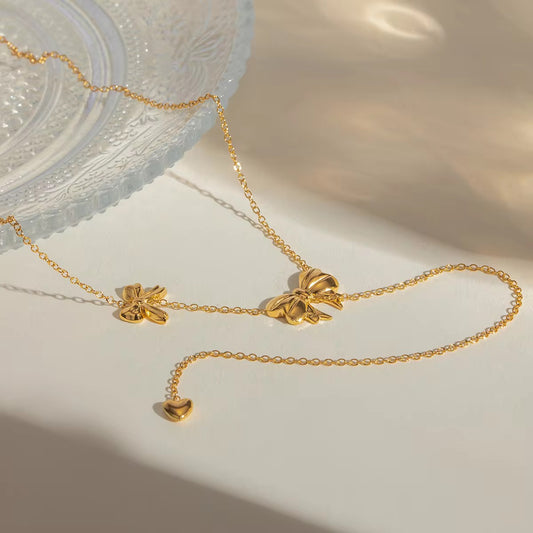 Bow Lariat Necklace