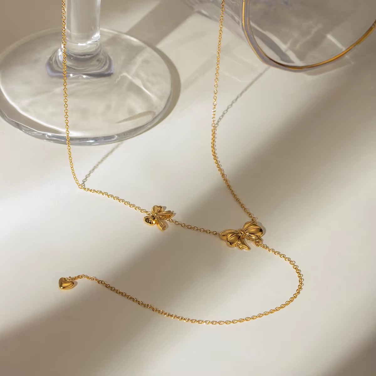 Bow Lariat Necklace