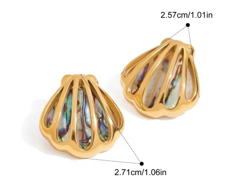 Chunky mermaid Studs