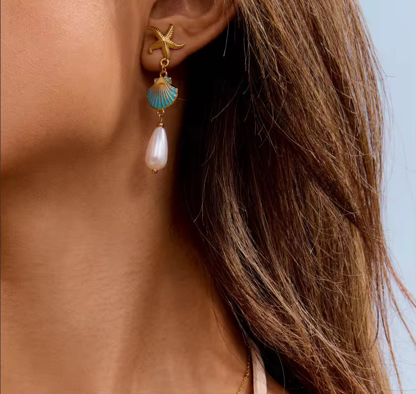 Seaside Pearl Dangles