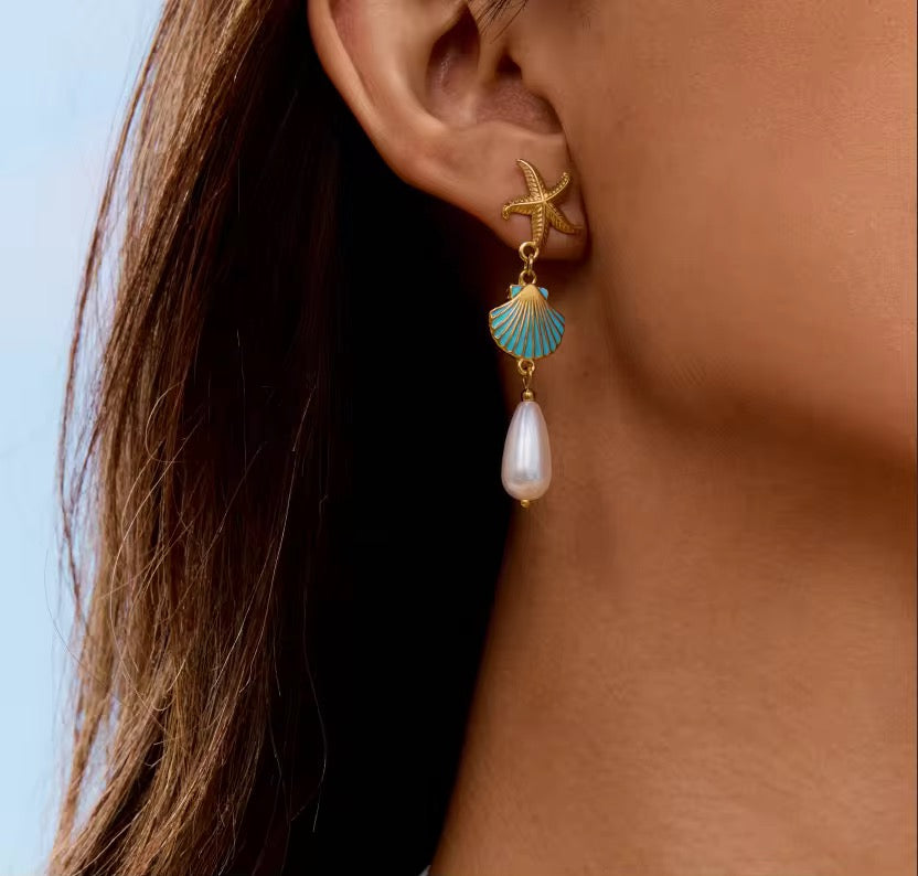 Seaside Pearl Dangles