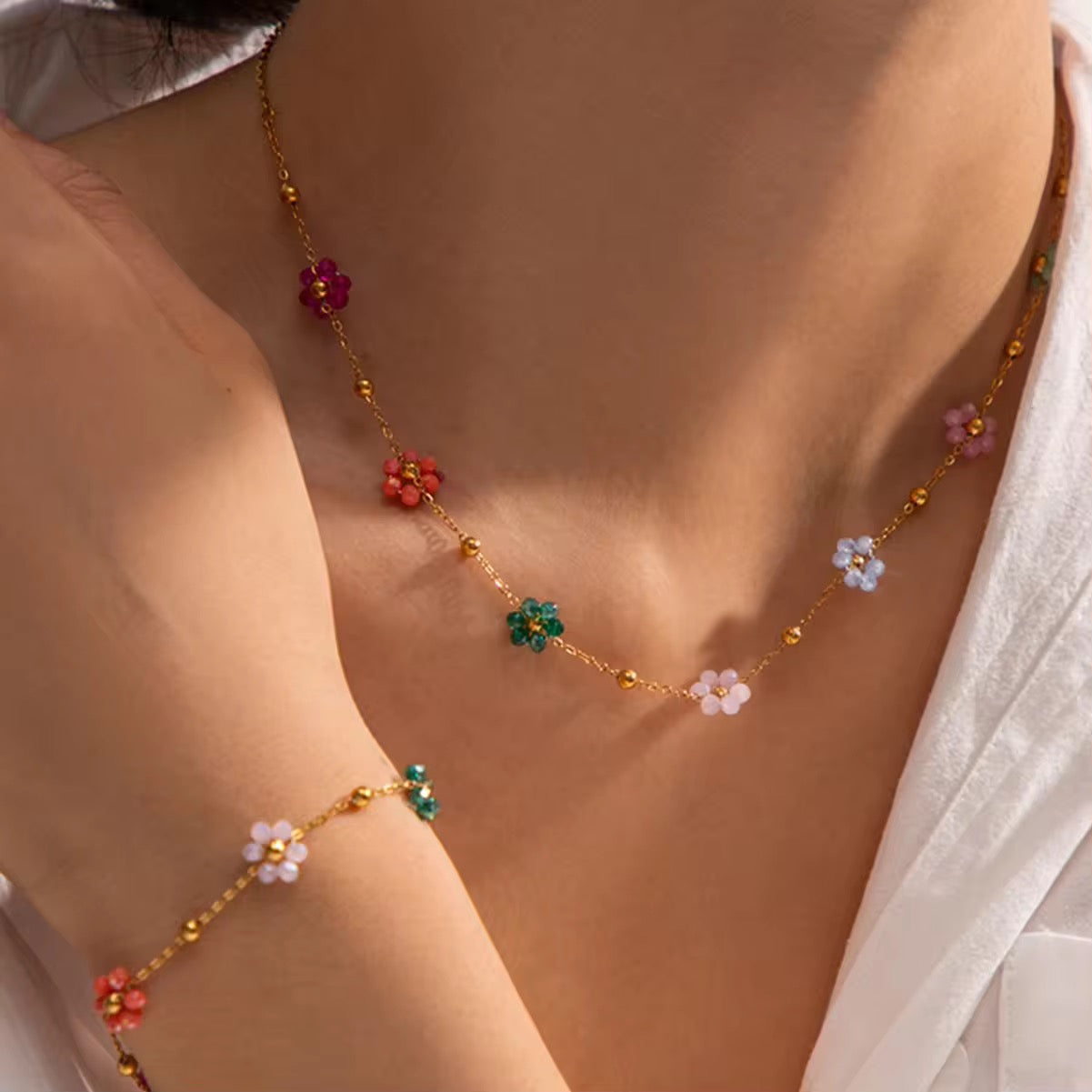 Flower Pastel Necklace