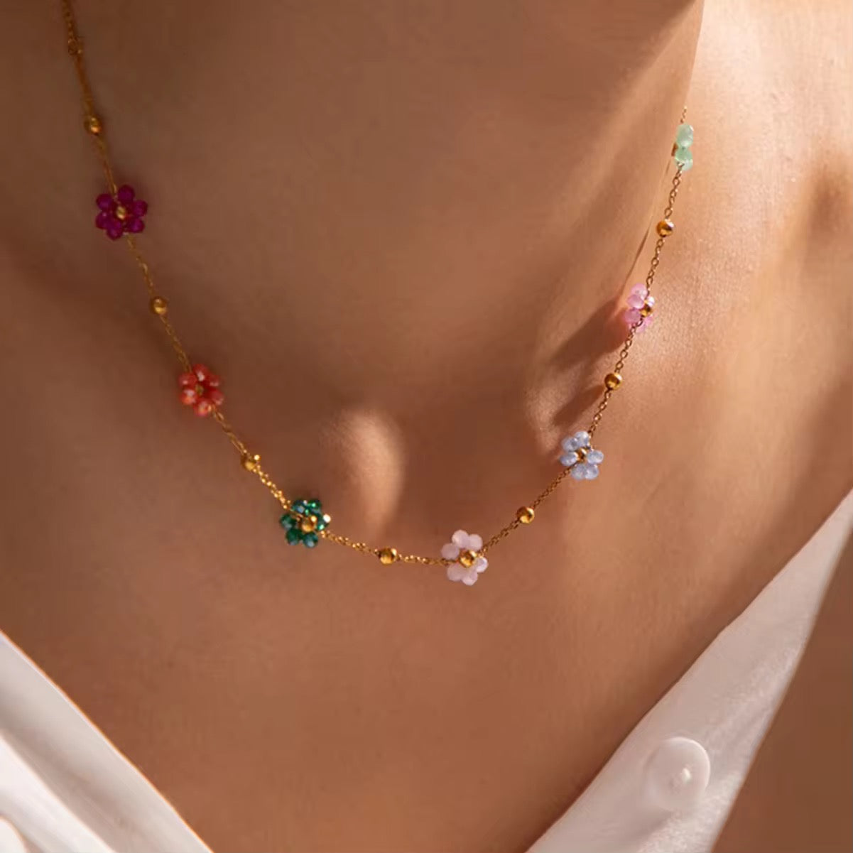 Flower Pastel Necklace
