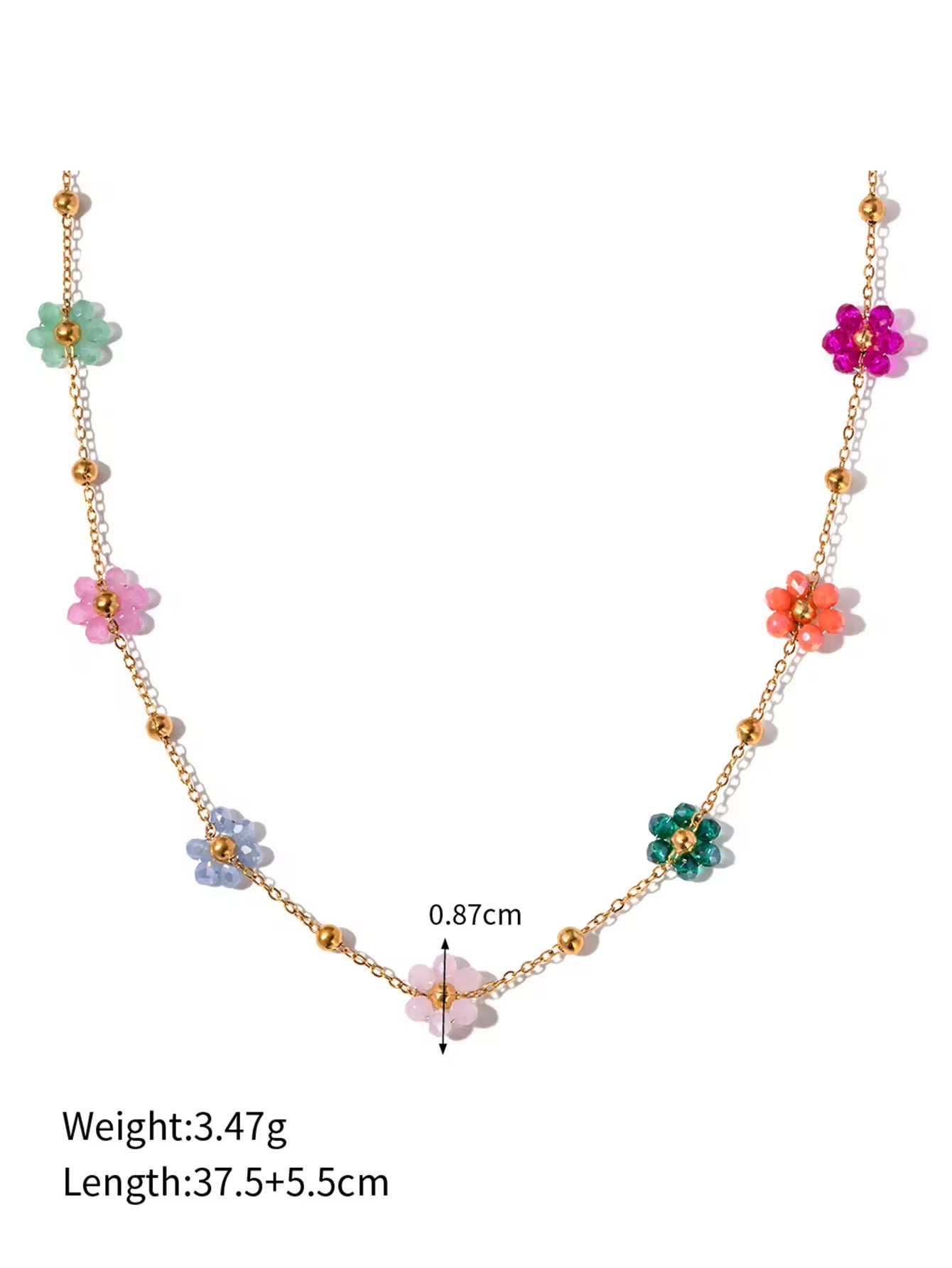 Flower Pastel Necklace
