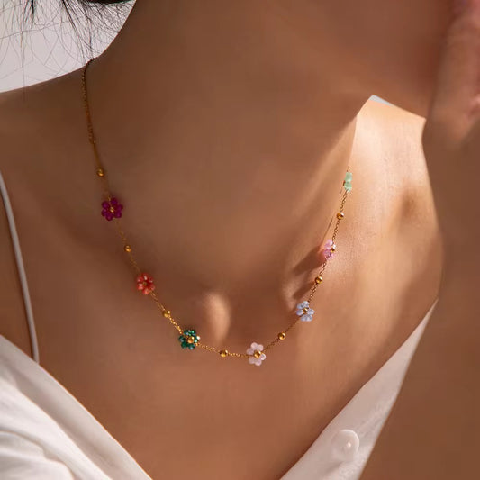 Flower Pastel Necklace