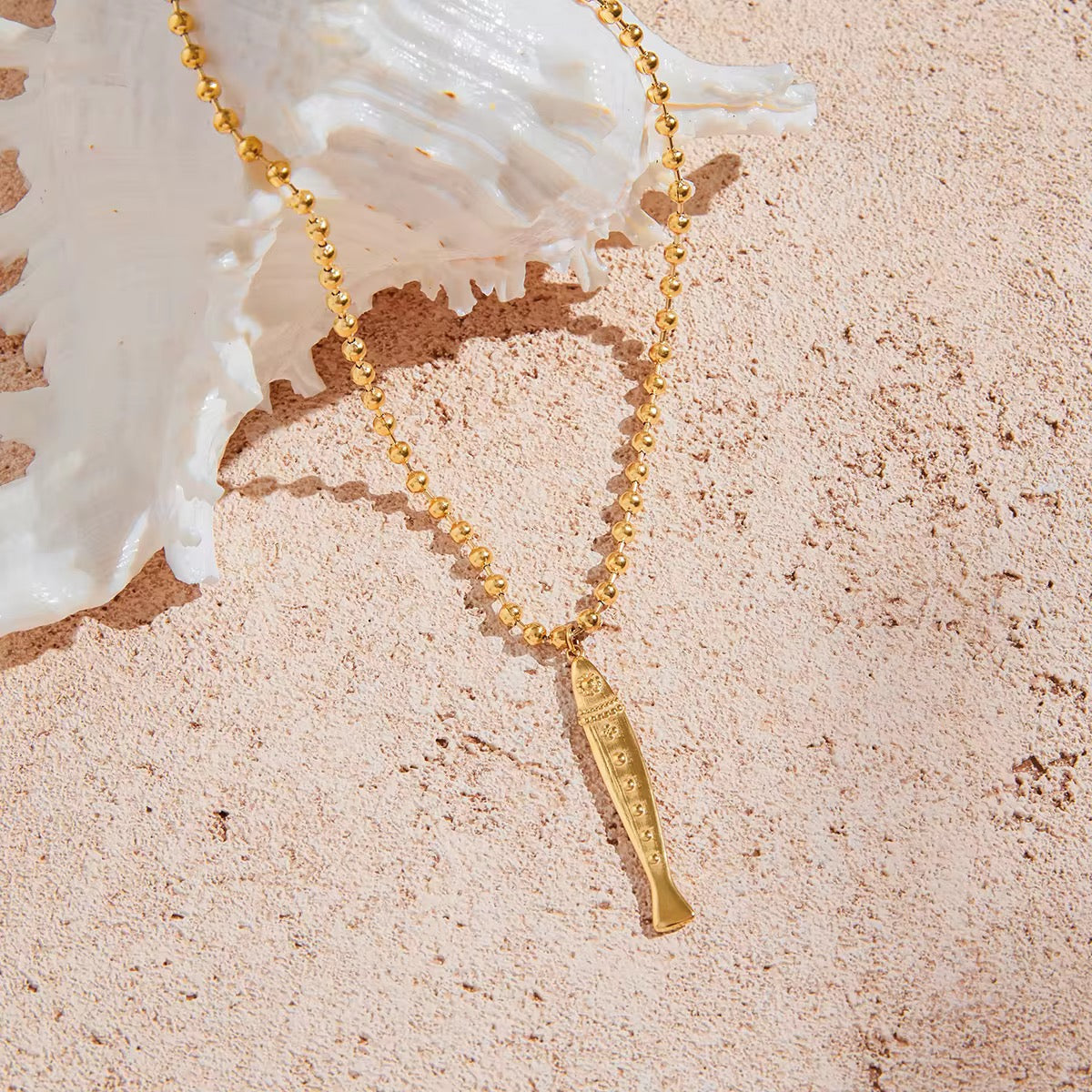 Beaded Chunky Fish necklace