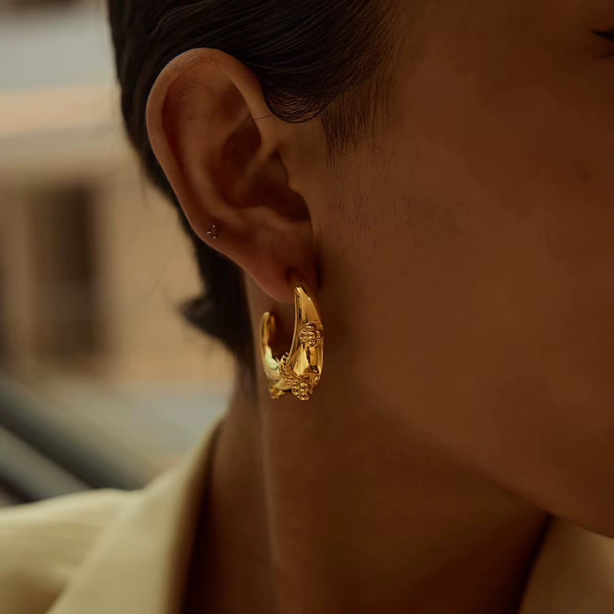 Hollow Boho Hoops