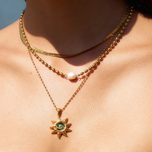 Sun holo necklace