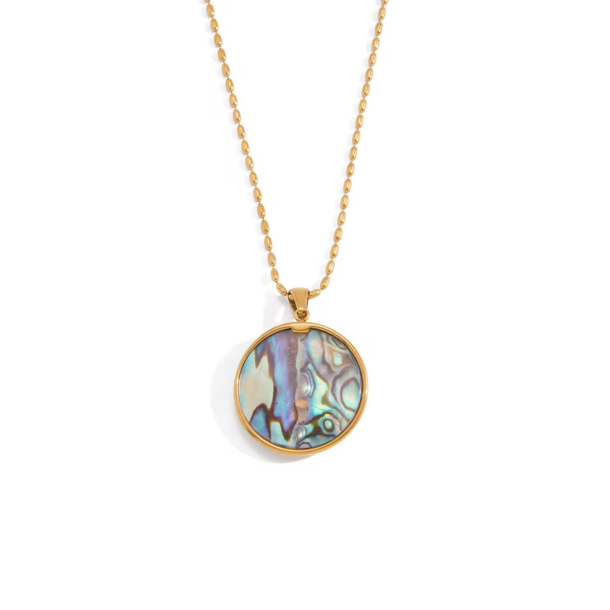 Spiral shell necklace