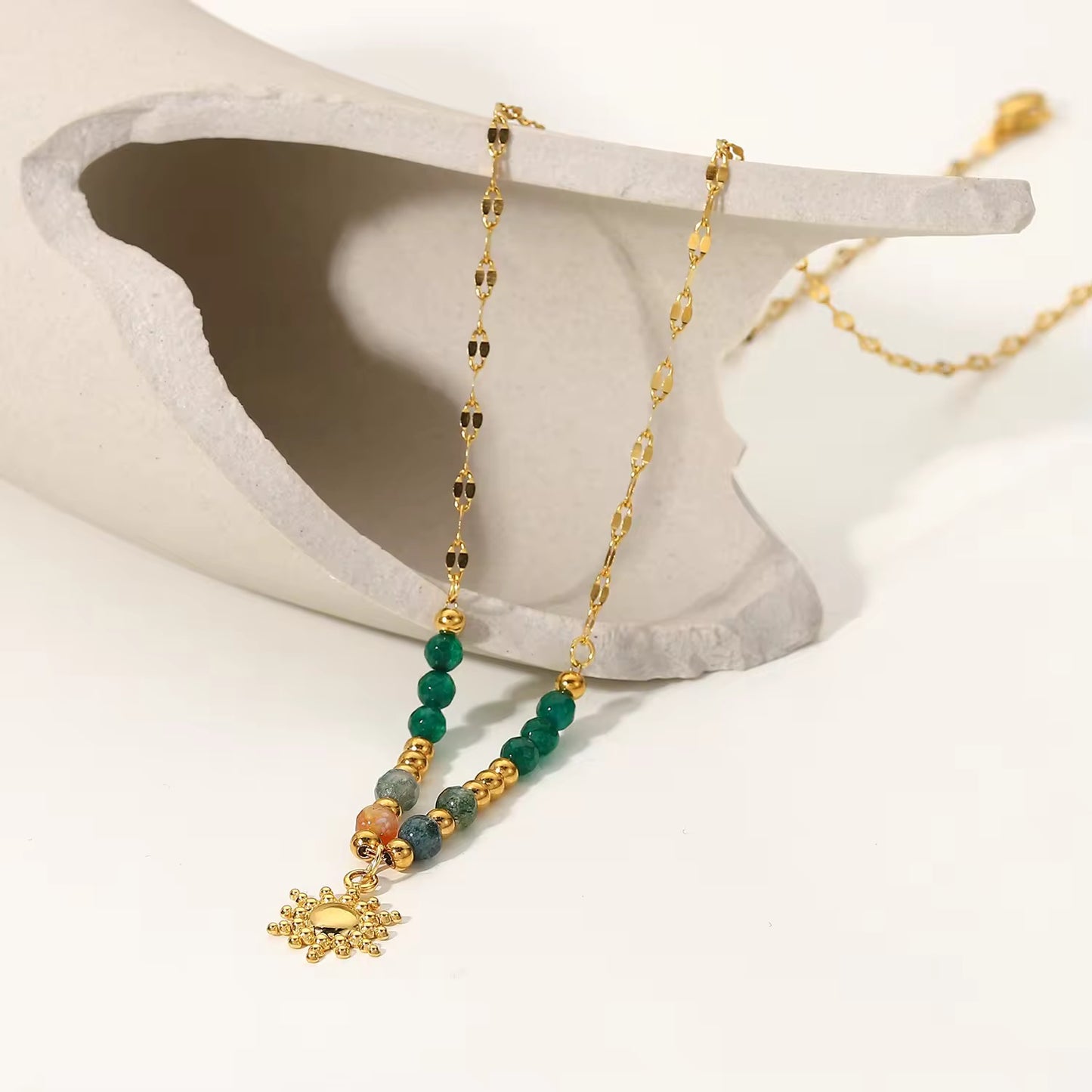 Sun beaded Necklace