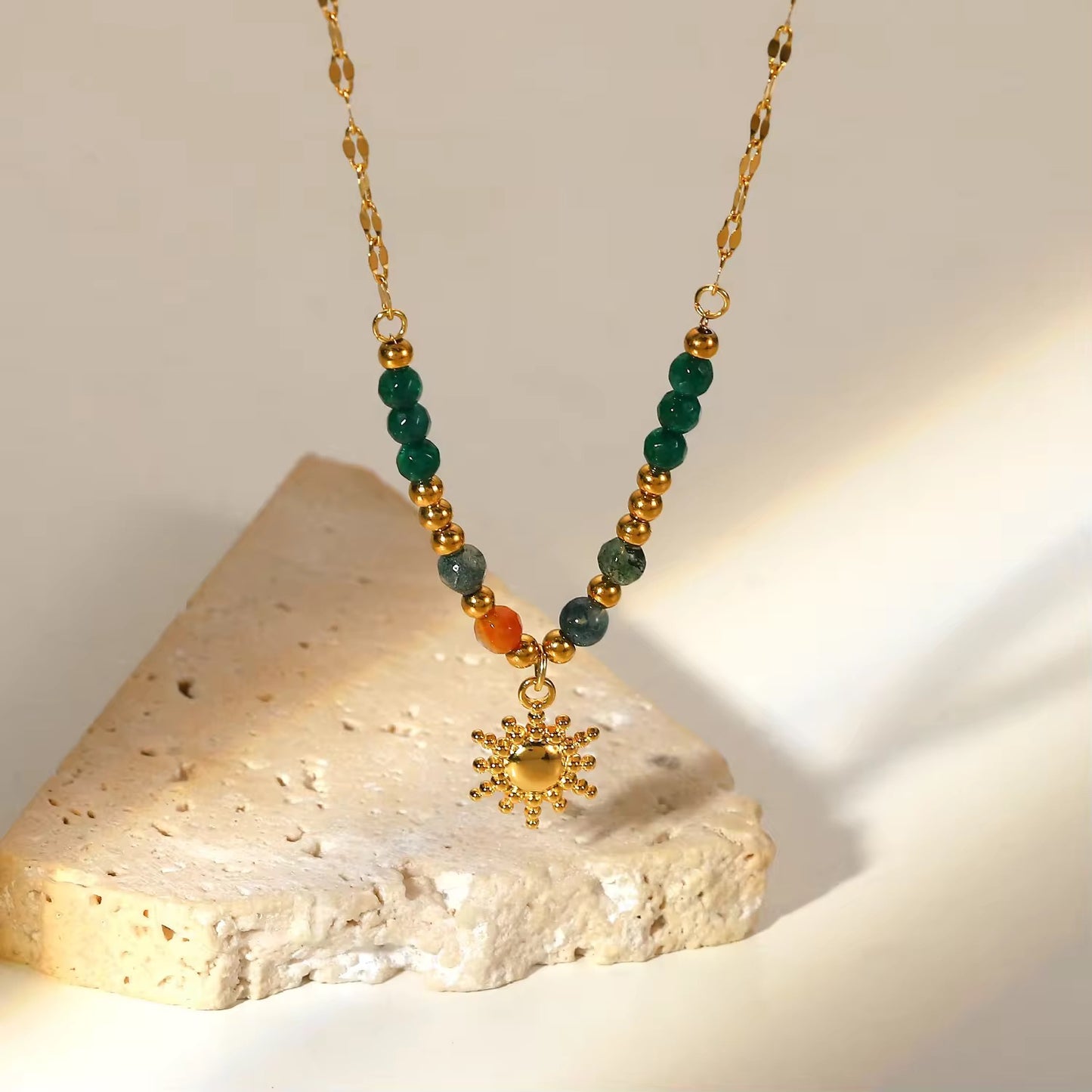 Sun beaded Necklace