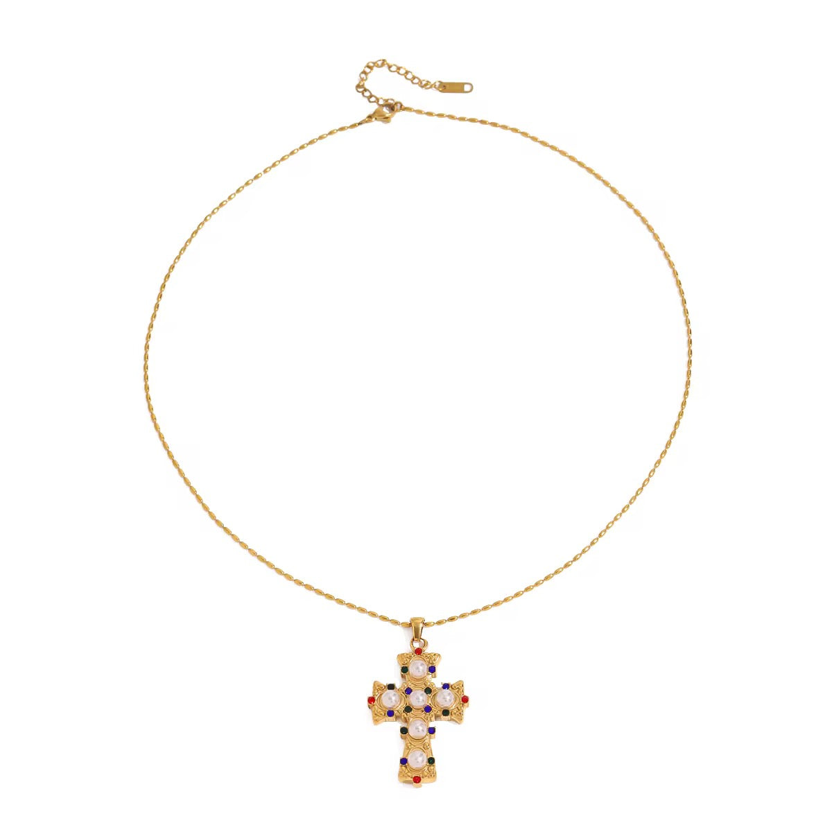 Pearl cross Necklace