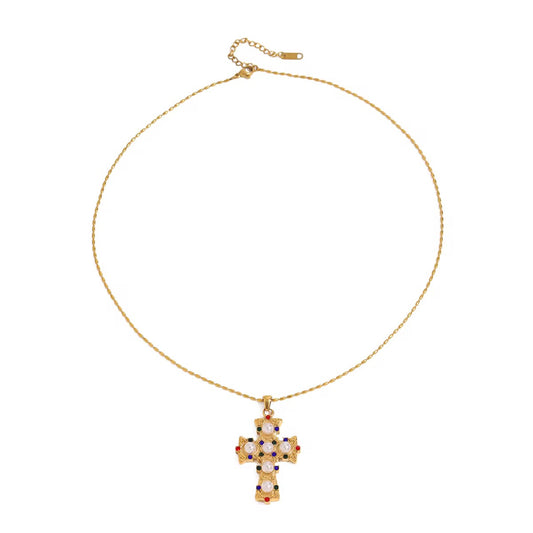 Pearl cross Necklace