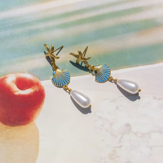 Seaside Pearl Dangles