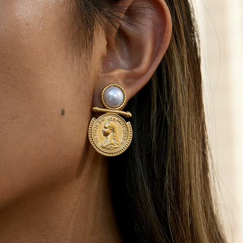 Vintage Coin Earrings