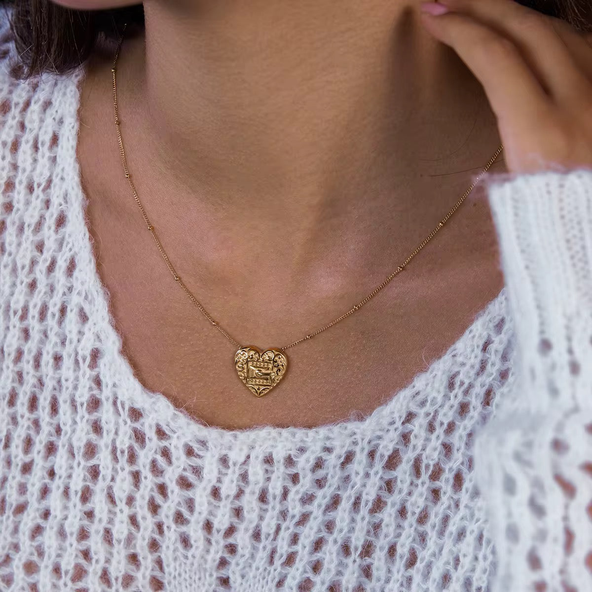 Vintage Heart Necklace