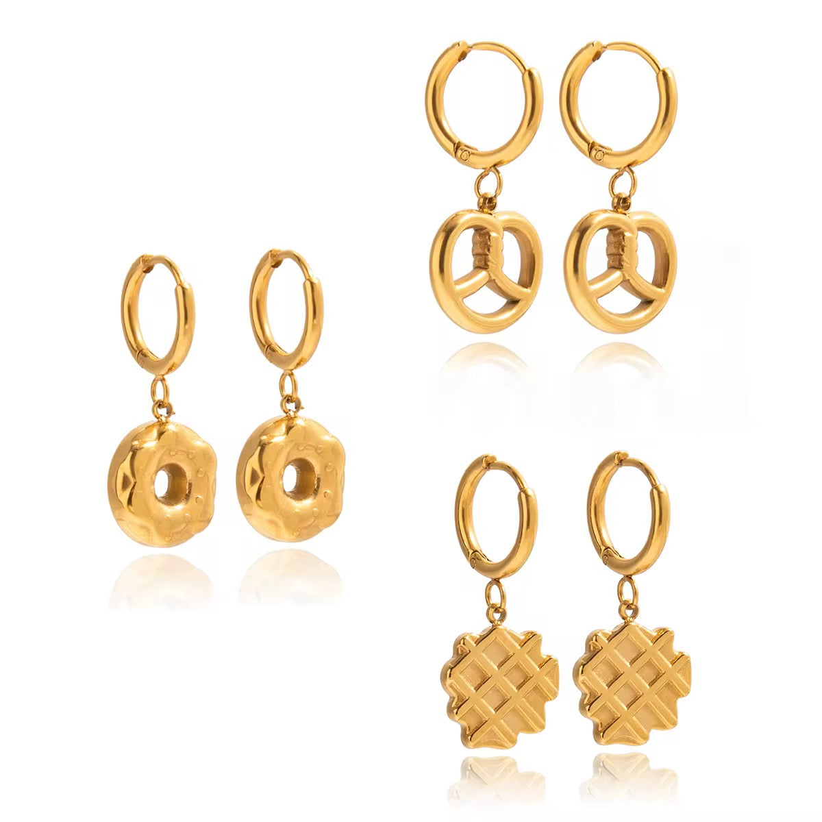 Donut waffle pretzel Hoops