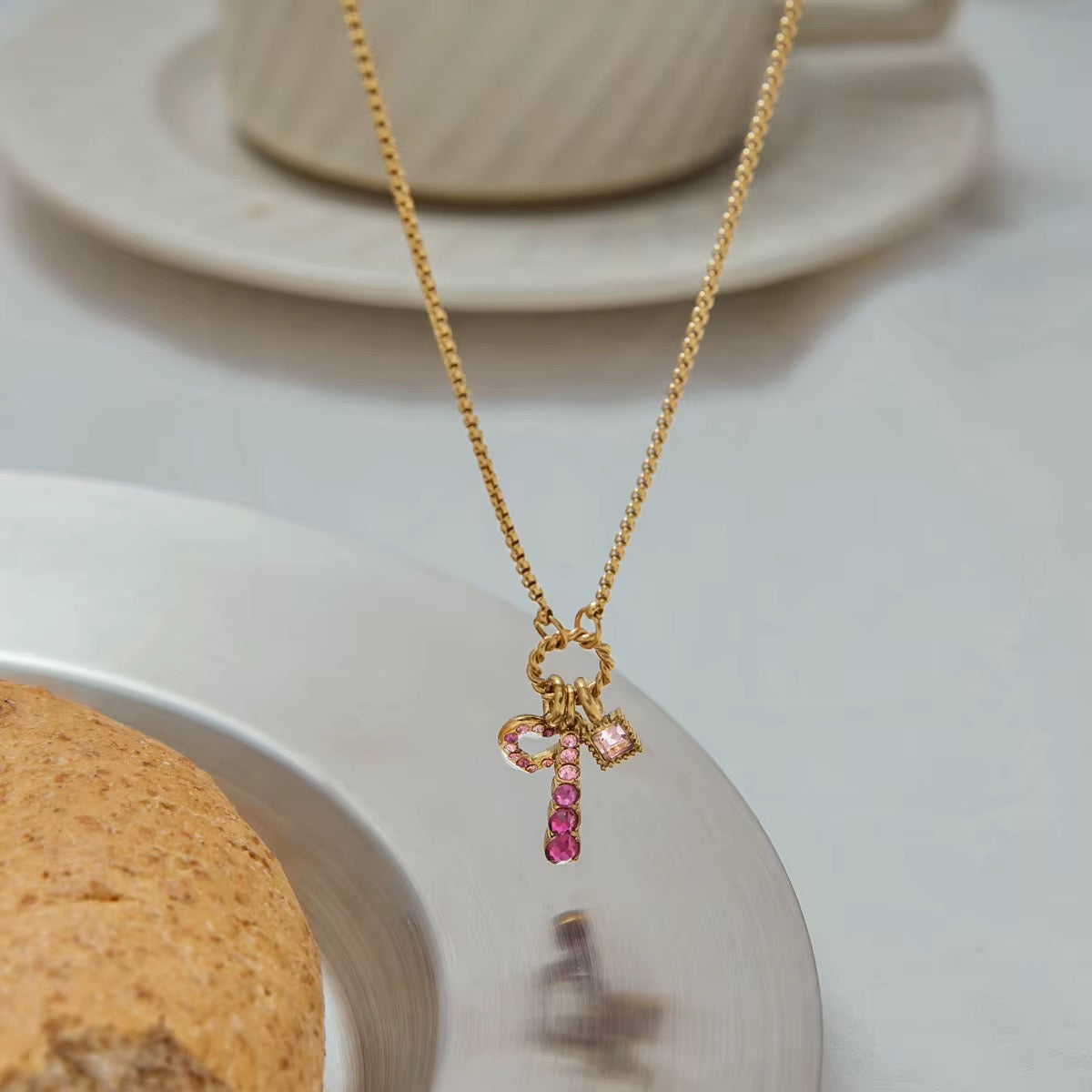 Pink Heart Necklace