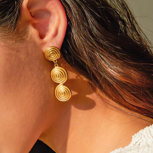 Spiral Layer Earrings