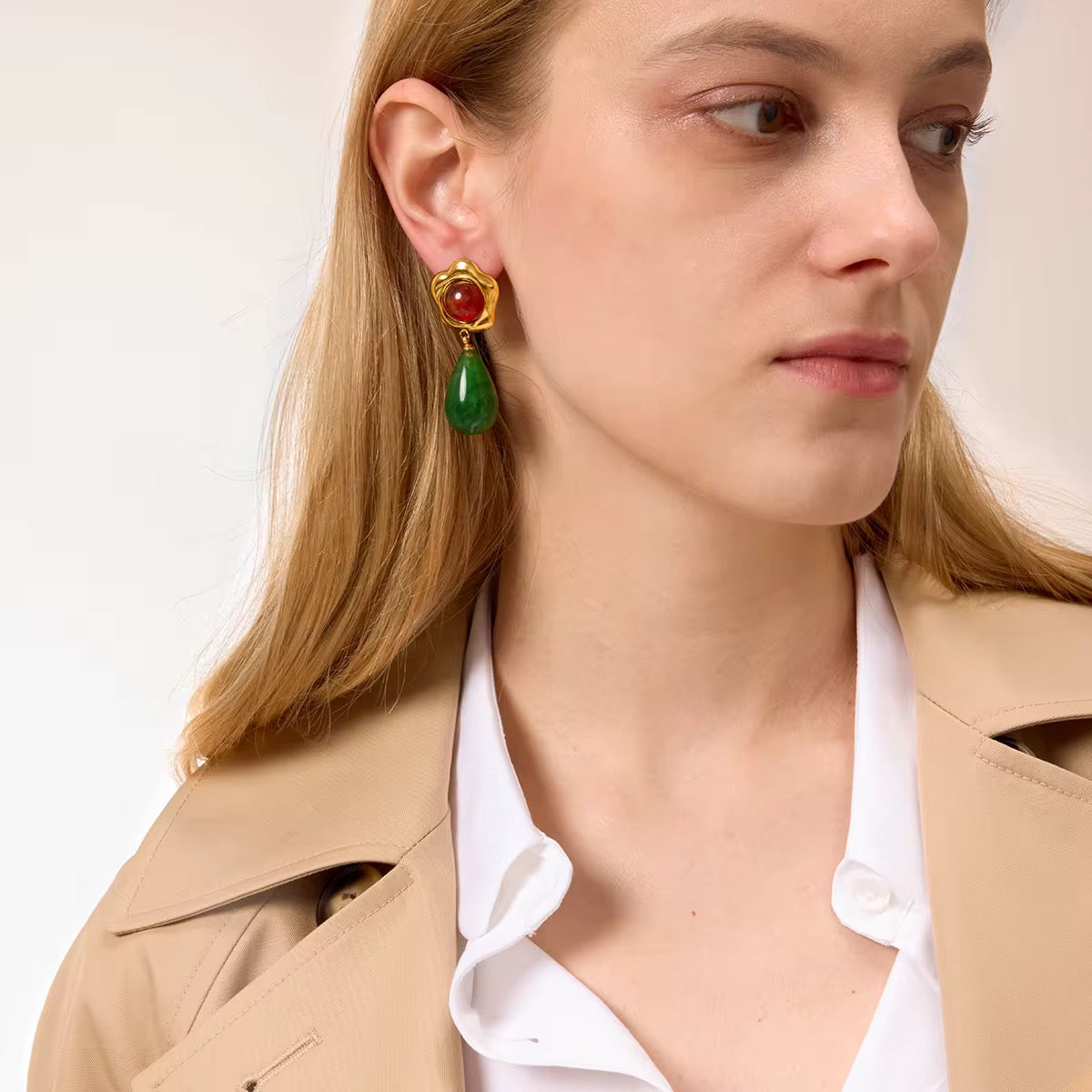 Resin Flower Earrings