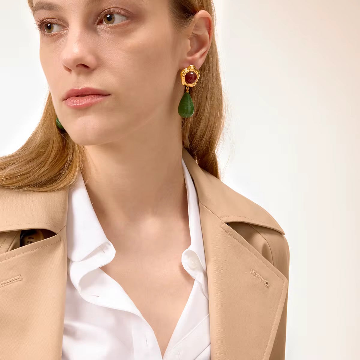 Resin Flower Earrings