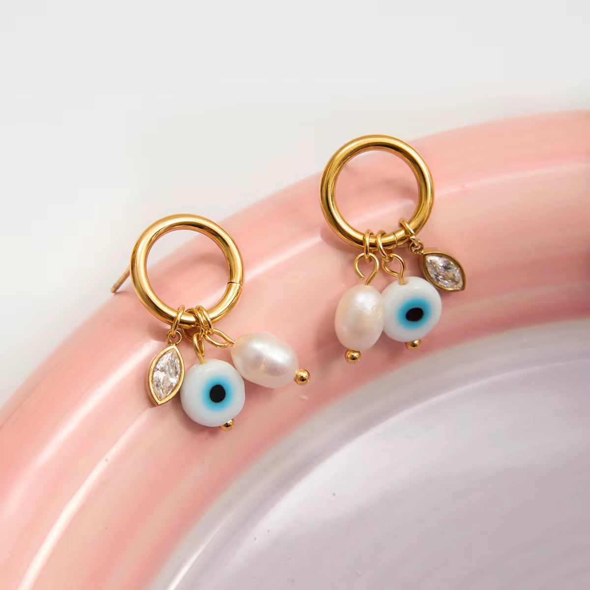 Eye Zirconia studs