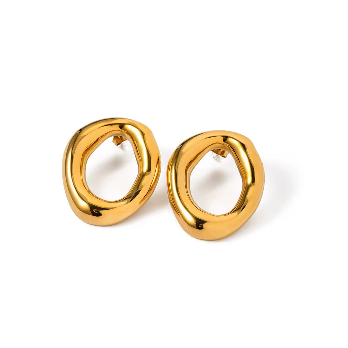 Chunky Gold studs