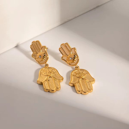 Hamsa Earrings