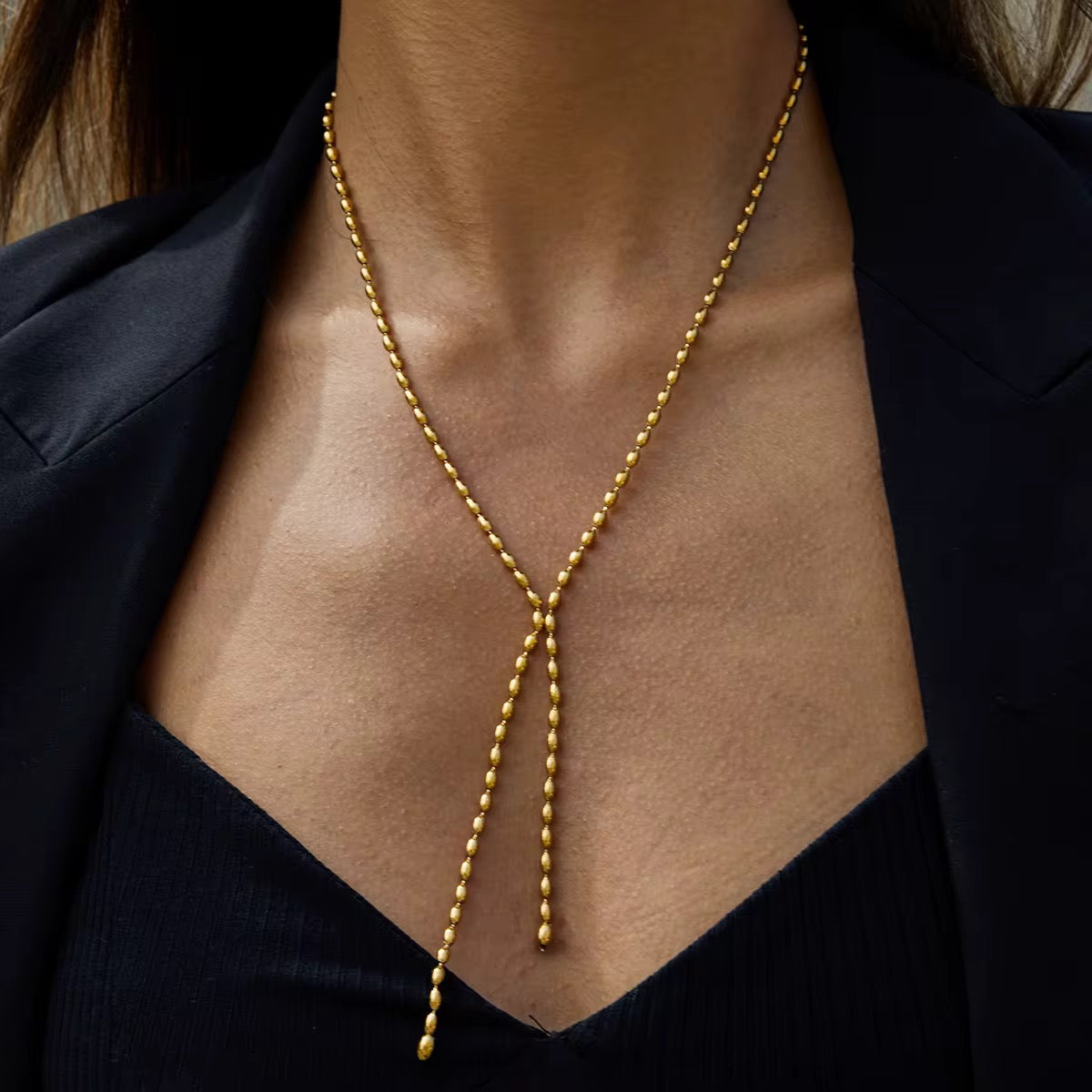Tassel Y Necklace