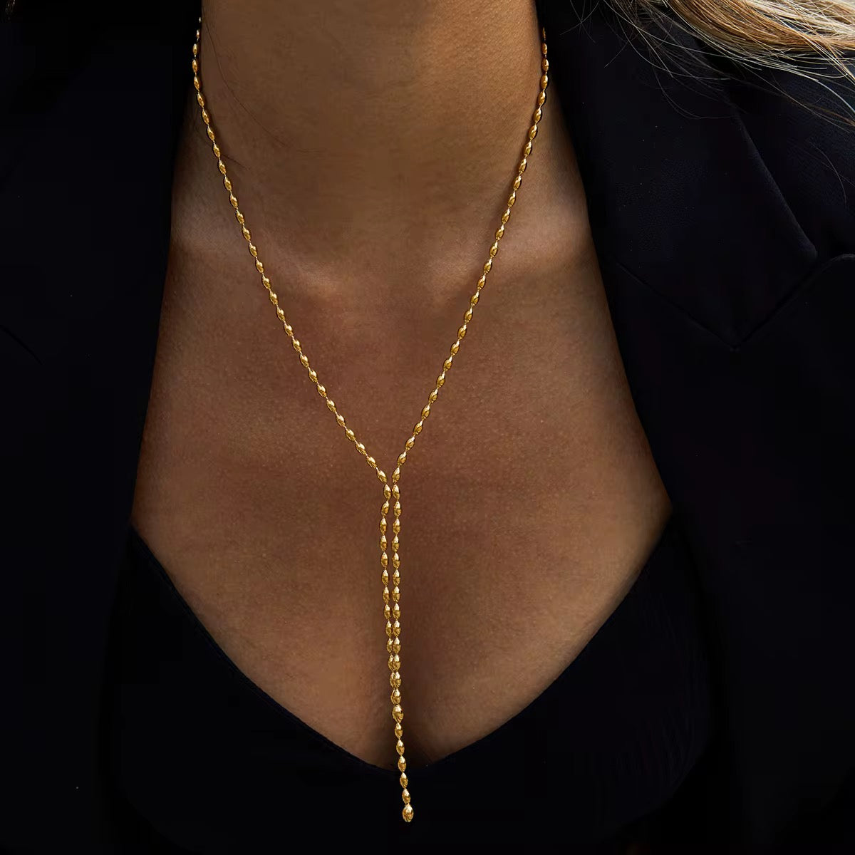 Tassel Y Necklace