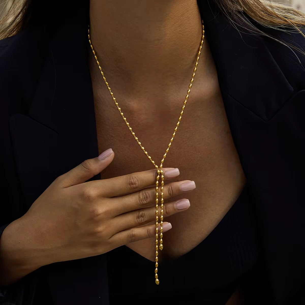 Tassel Y Necklace