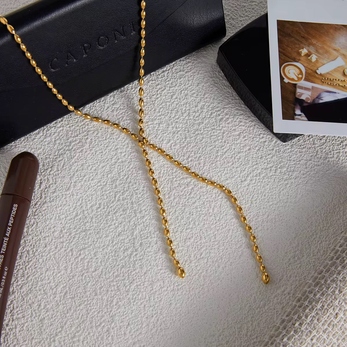 Tassel Y Necklace