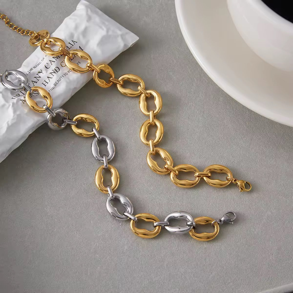 Chunky Oval Bracelet