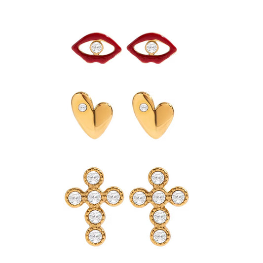 Lips studs set