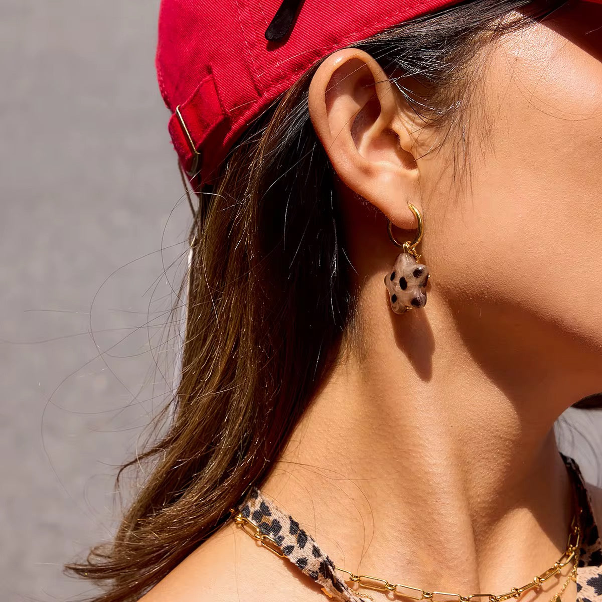 Leopard Star hoops