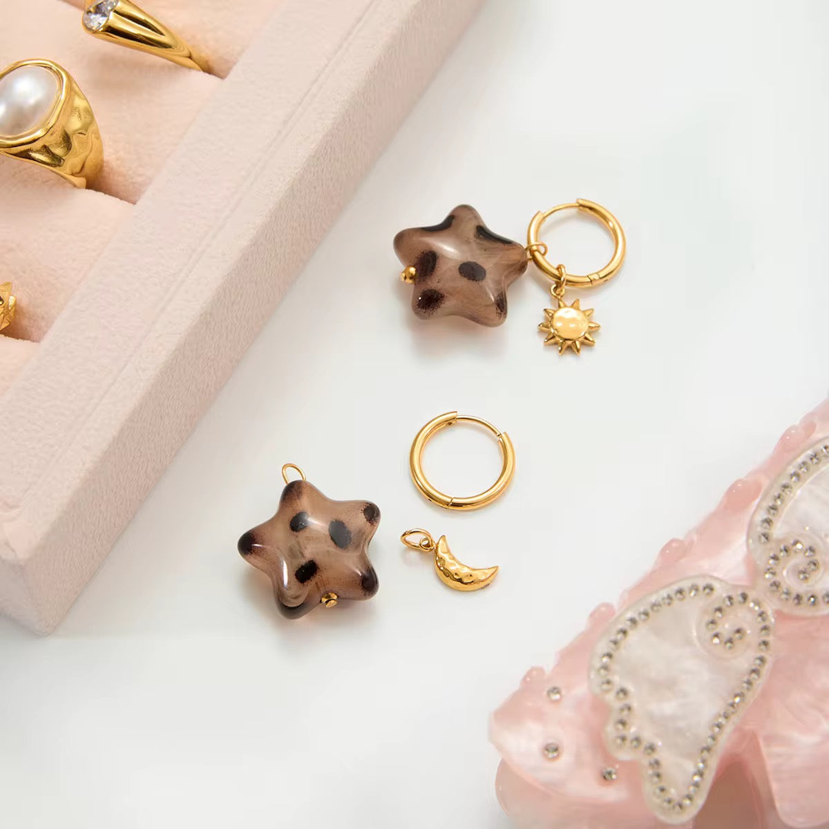 Leopard Star hoops