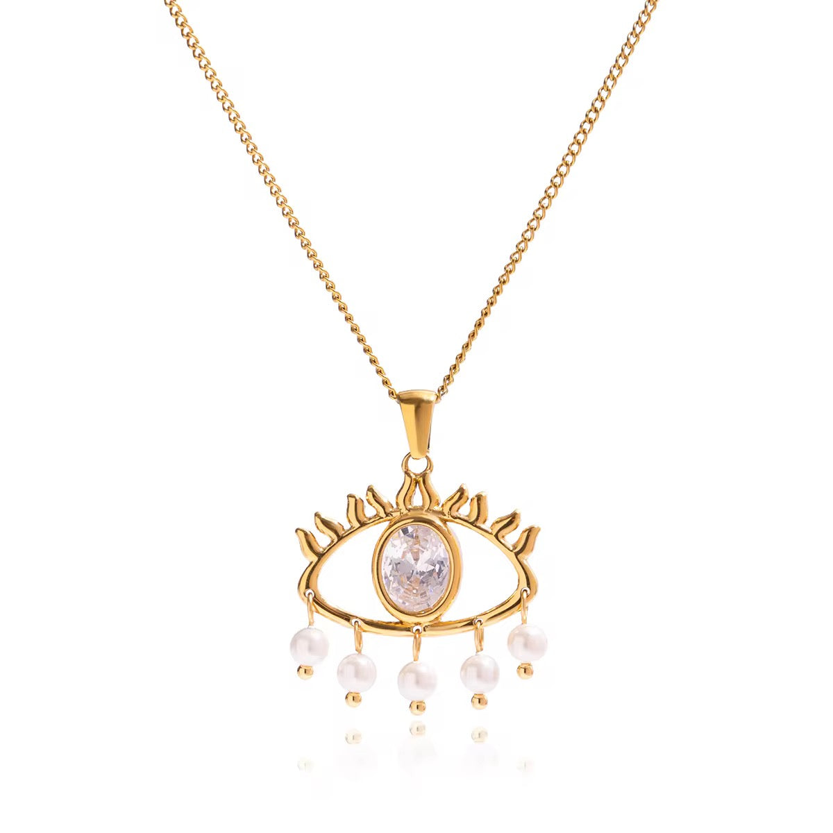 Zircon Eye Necklace